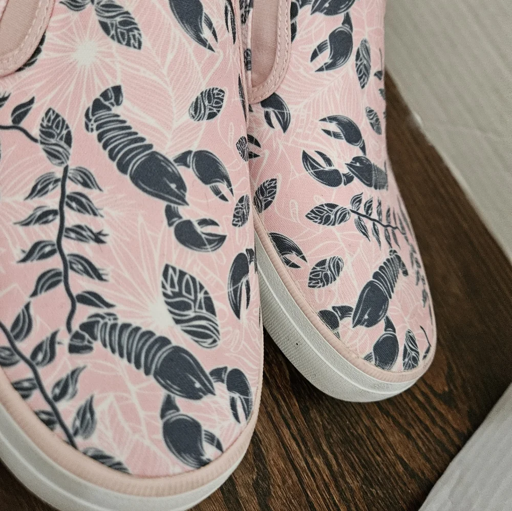 Sperry Women's Size 12 Top Sider Pink Canvas Low Top Slip On Sneakers. (5) - Picture 6 of 7